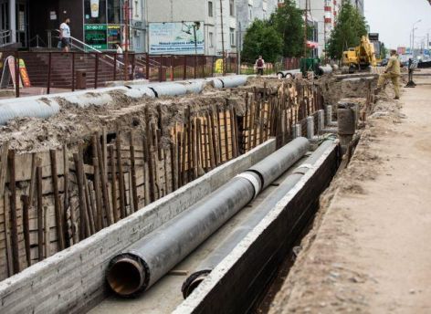 Около девяти километров сетей трубопроводов Сургута заменят к отопительному сезону