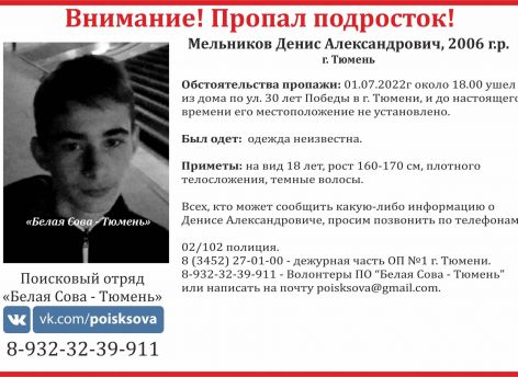 Трое подростков из Тюмени пропали – поиски ведутся уже неделю