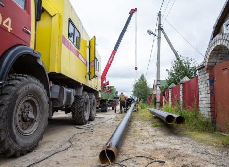Еще 64 дома в поселке Снежный получат газ