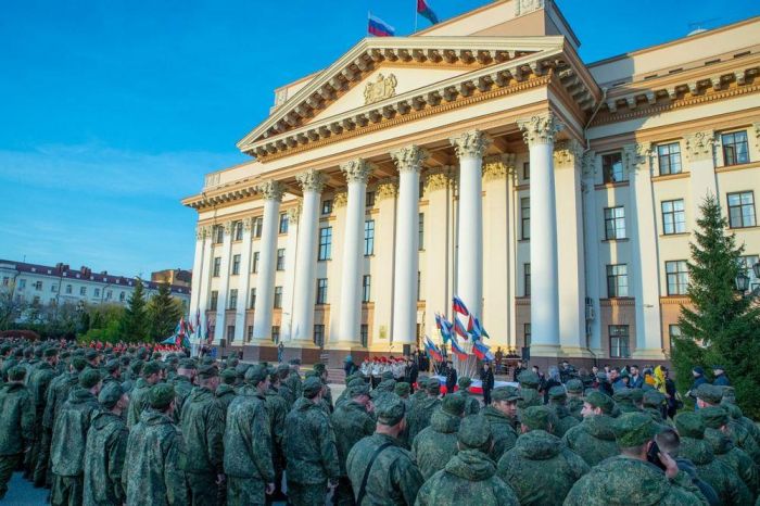 ​В Тюмени состоялись торжественные проводы мобилизованных