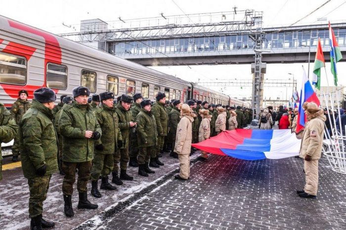 ​В Тюмени состоялась торжественная церемония проводов мобилизованных