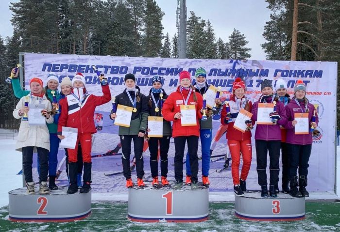 Югорские лыжницы выиграли эстафету на первенстве России