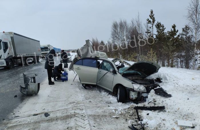 Двое взрослых и ребенок погибли в ДТП с грузовиком в Сургутском районе