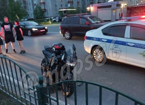 Девушка-байкер пострадала в ДТП в Сургуте 