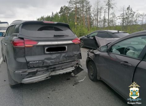 ​В ДТП в Сургутском районе пострадали несколько человек, включая детей