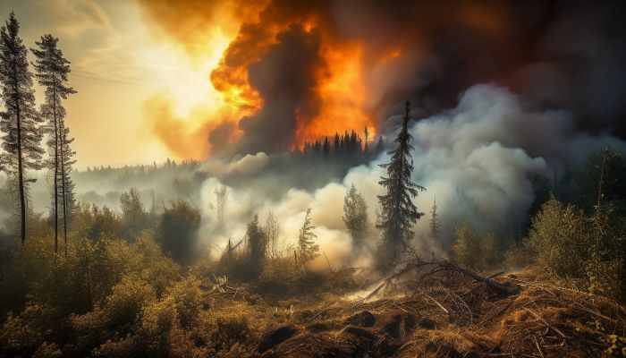 Три лесных пожара тушат в Югре 