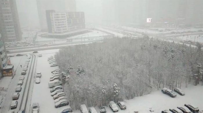 ​Снег пришел в Сургут надолго