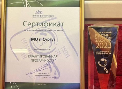 Сургут опередил 86 муниципалитетов в рейтинге прозрачности закупок