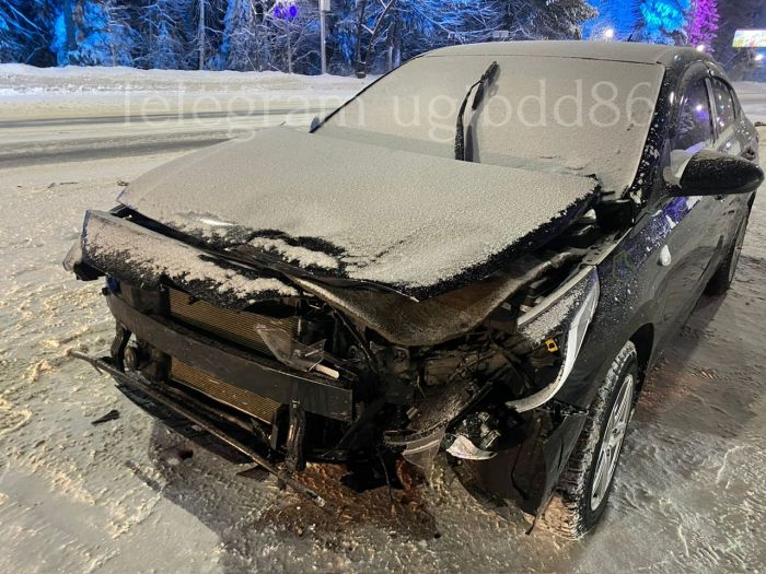 Две автоледи столкнулись в Ханты-Мансийске