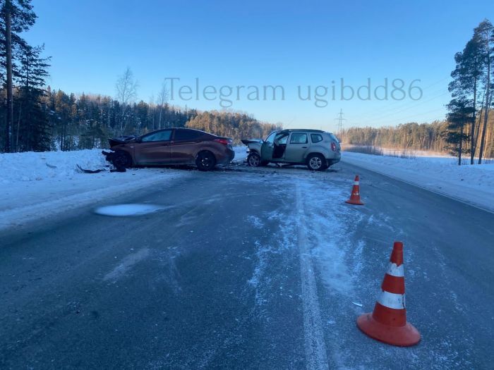 В Ханты-Мансийском районе в ДТП пострадали пять человек