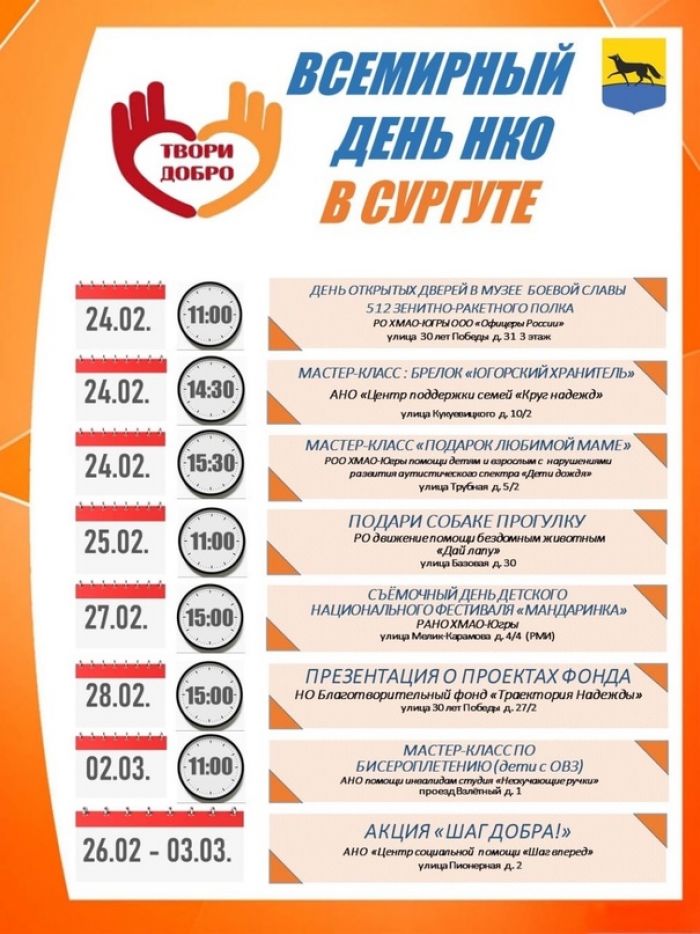 ​Сургут отметит Всемирный день НКО