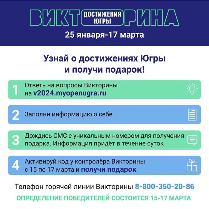 ​В викторине «Достижения Югры» приняли участие уже более 100 тысяч сургутян