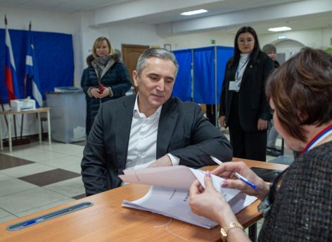 Александр Моор поблагодарил жителей региона за участие в выборах президента