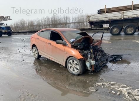 ​Два человека получили травмы в ДТП на трассе «Тюмень − Ханты-Мансийск»