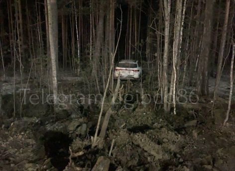 ​В Нягани пьяный водитель врезался в ограждение и улетел в кювет