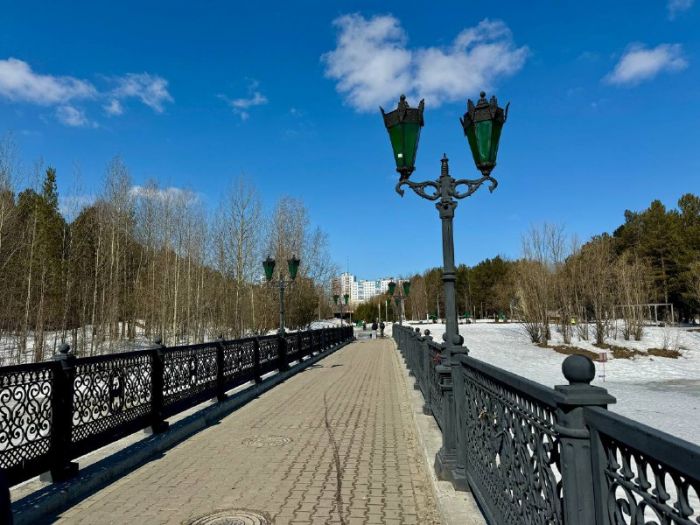 ​В парке «За Саймой» ремонтируют мост