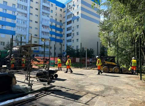 ​В Сургуте на 30% готова спортплощадка в микрорайоне 20А