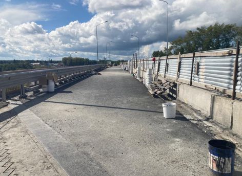 ​Завершён первый этап ремонта путепровода на Обходе города Тюмени