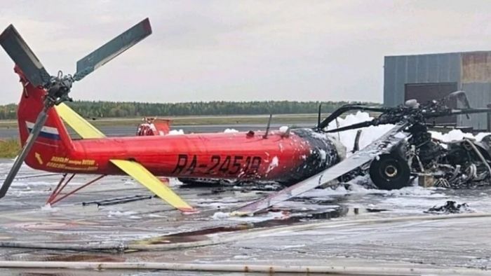 ​В ЯНАО подростки подожгли вертолет