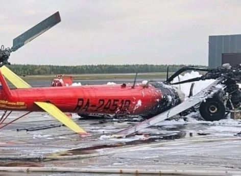 ​В ЯНАО подростки подожгли вертолет