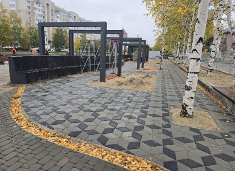 В Сургуте подходит к завершению благоустройство двух общественных пространств