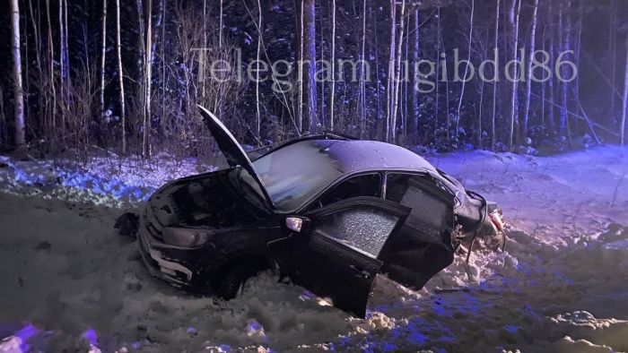 ​В страшной аварии на трассе ХМАО погиб водитель «ВАЗ»