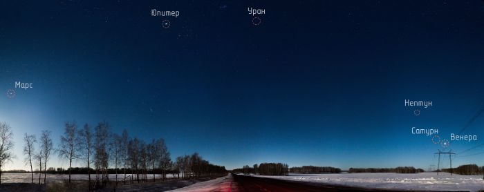 Астроном из Барнаула смог сфотографировать парад планет // ФОТОФАКТ