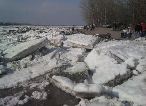 ​Ледоход на Оби в Сургуте может начаться в первых числах мая 