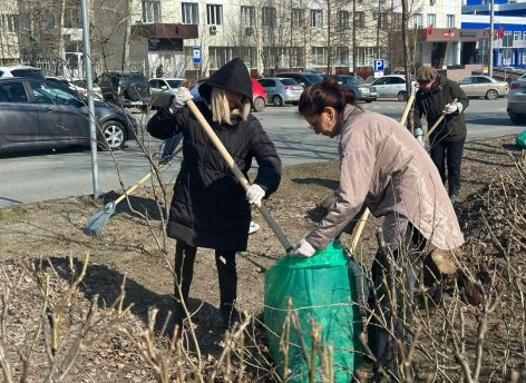 Сургут стал чище: около 400 жителей города вышли на субботник к 9 мая