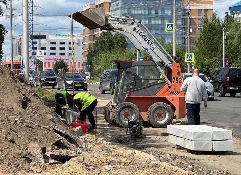 ​Ремонт на улице Профсоюзов в Сургуте планируют завершить досрочно — к середине июля