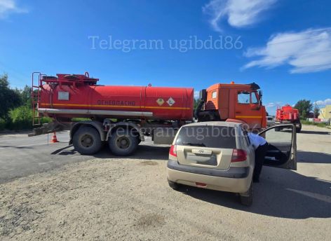 ​В Нефтеюганском районе водитель КАМАЗа спровоцировал ДТП при развороте