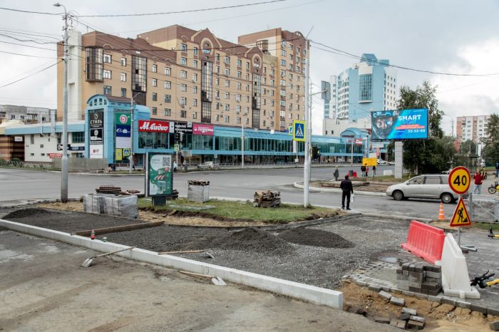 ​Ремонт одного из участков проспекта Ленина в Сургуте практически завершен
