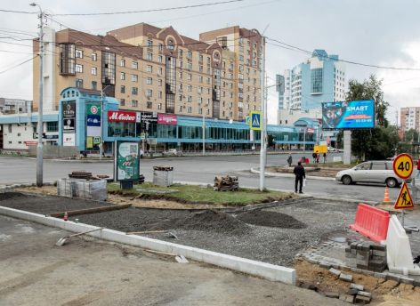 ​Ремонт одного из участков проспекта Ленина в Сургуте практически завершен