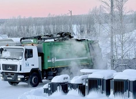 Низкие температуры повлияют на сбор мусора с контейнерных площадок в Югре
