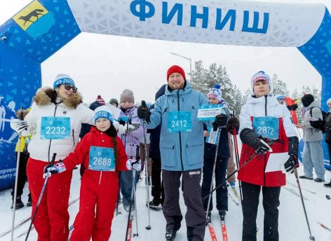 ​Более двух тысяч сургутян приняли участие в «Лыжне России – 2026»