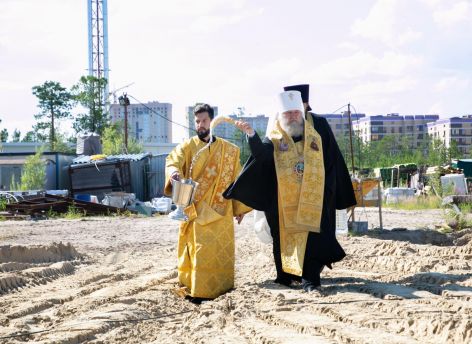 ​На Югорском тракте в Сургуте строится храм святого князя Владимира