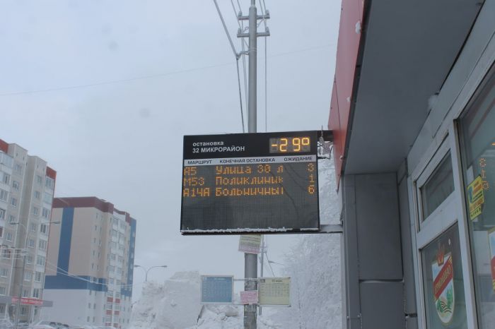 ​Частные остановки Сургута могут остаться без информационных табло